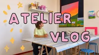 Verhuis + inrichten van mijn nieuwe atelier vlog 🪩✨🔨