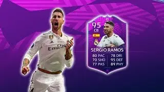FIFA 19 95 UCL MOMENT SPECIAL SERGIO RAMOS SBC PLAYER REVIEW
