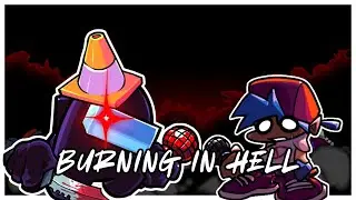 FNF BURNING IN HELL – Black vs Boyfriend | INDIE CROSS | LunarFNF