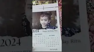 Customized photo wall calendar 2024 #2024 #ownwork #personalized #love #happy