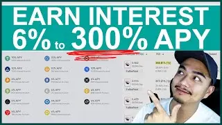 Earn 240x (24,000%) MORE INTEREST THAN NATIONAL AVERAGE from 6% - 300% APY ON YOUR CRYPTO!!