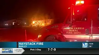 Haystack catches on fire south of Burley | KMVT