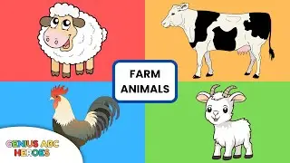 FARM ANIMALS | Learning Alphabet Animals for Kids | Genius ABC Heroes