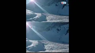 Latest visuals from Sonamarg village side, where CCTV footage of an avalanche went viral yesterday