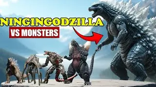 Ningingodzilla VS Giant Monster | 3D Monsters Size Comparison 2025