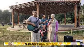 Live- Aiding ISKCON book distribution with Kirtan at town park, Faridabad