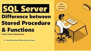 Difference between Stored Procedure and Function in SQL #sql