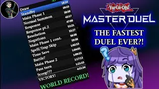 The Fastest Duel In Yugioh Master Duel Ever?