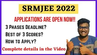 SRMJEE 2022 Application | Eligibility? | Application Fee? How to Apply srmjee #srmjee #srm