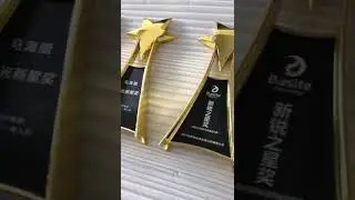 Star Design Custom Medals And Trophies With 3D Printing From Factory Wholesale