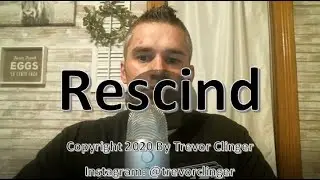 How To Pronounce Rescind