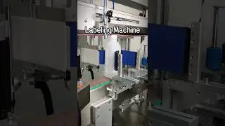 Automatic square bottle labeling machine #labelingmachine #bottlelabelingmachine #threesidelabeller