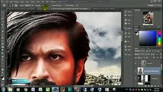 KGF Movie poster design using Photoshop..