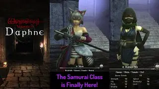 Shiou, Everlasting Katana Hunter and the Samurai Class &mdash; Wizardry Variants Daphne ウィザードリィ ヴァリアンツ ダフネ