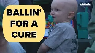 High school basketball team rallies to support 2-year-old battling cancer