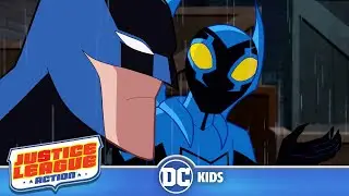 Blue Beetle & Batman TEAM UP! | Justice League Action | @dckids