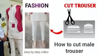 Cut Like a Pro! Male Trouser Cutting Tutorial for Beginners | Sewing Essentials