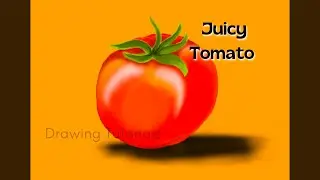 How To Draw Realistic Juicy Tomato | Procreate Drawing