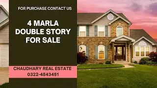 4 Marla Double Storey House for Sale | Modern Design | Prime Location