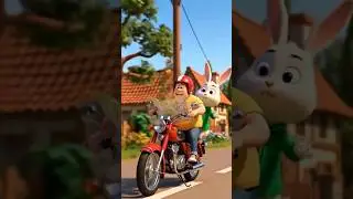 zippy Rabbit visit the world on bike #music #animeedit #anime