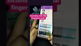 fingerprint lock se received calls  #shorts #viralvideo #youtube #shortfeed #shortfeed