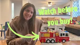 Honest review of this fire truck toy for toddlers!