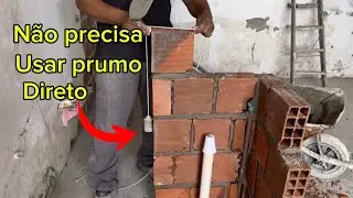 ASSENTAR TIJOLOS AGORA FICOU FÁCIL QUALQUER UM FAZ MESMO SEM EXPERIÊNCIA 