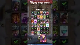 i play mega draft!!! #clashroyale #1v1 #games #supercell