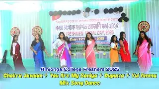 Chokra Jawaan + You Are My Soniya + Dupatta + Yui Amma Mix Song Dance | Amjonga College 2025