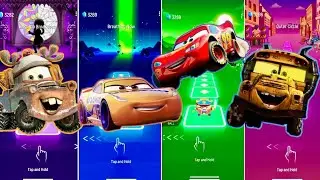 🏎️ Tow Mater 🚚 vs Cruz Ramirez 🚖 vs Lightning McQueen 🚘 Cursed Miss Fritter 🚌 | Coffin Dance 🪩