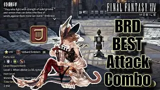 BARD BEST Attack Combo vs T9S Dummy - Final Fantasy 14 Mobile