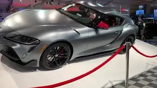 First look live TOYOTA SUPRA 2020 ICE GREY METALLIC Barret-Jackson