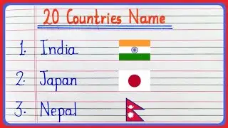 20 Countries name in english || Deshon ke naam || 20 देश्न के नाम || 20 Country name