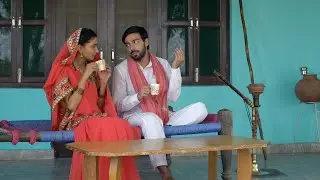 Indian village couple relaxing and having tea together - leisu... | Indian Stock Footage | Knot9