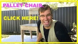 How to Make a Pallet Chair. Using Rustic, Recycled Pallet Wood.