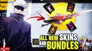 New Gojo Bundle😎 HRK x Free Fire Collab😱 Garena Free Fire #freefire #live #tondegamer #freefirelive