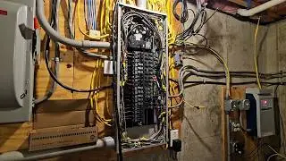 Установка двухполюсного автоматического выключателя на 50 А
