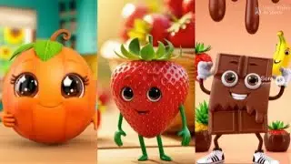 Talking Food Cartoon 🤩🍔🍟 Healthy vs Junk Food for Kids | Fun Learning Video in Hindi