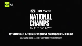 Gold Coast Suns Academy v Sydney Swans Academy (2025 Marsh AFL National Dev. Champs &ndash; U16 Boys)