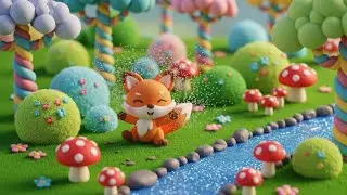 Little Fox&rsquo;s Peaceful Morning in the Garden 🦊🍃 | Cozy 2.5D Animation@kids animal world channel 