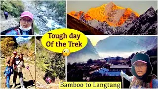 LANGTANG TREK भरी सबैभन्दा धेरै हिड्नु पर्ने दिन 😰|| cn vlog 