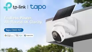 TP-Link | Tapo C660 KIT | Solar-Powered Pan/Tilt Security Camera Kit