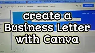 How to create a Business Letter with Canva on PC || Latest Template