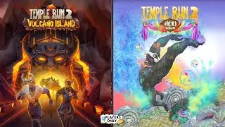 Temple Run 2: NEW UPDATE VOLCANO ISLAND Map VS HOLI FESTIVAL Map!