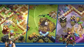 TH17 Queen Charge Mass Miner Attacks (Clash of Clans)