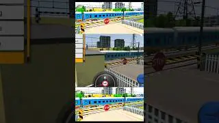 Train Crossing Fatak | INDIAN TRAIN SIM 2024 | TRAIN SIMULATOR | Railway Gate | STG GAMING | #shorts