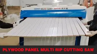 CNC Automatic board cutting machine/multi blade rip saw machine/timber cut off saw