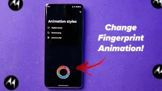 How to Change Fingerprint Animation Style in Motorola Mobile?