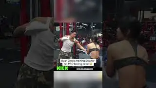 Ryan Garcia is training Sara Saffari for her PRO DEBUT! 😱 #ryangarcia #shorts