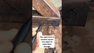 The right trick to connect square iron pipes to make them stronger